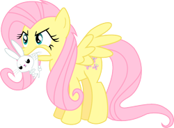 Size: 744x548 | Tagged: safe, artist:nedemai, character:angel bunny, character:fluttershy, angry