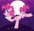 Size: 2048x1832 | Tagged: safe, artist:n in a, character:pinkie pie, species:earth pony, species:pony, g4, cutie mark, decapitated, everything is cake, female, mare, plate, smiling, solo