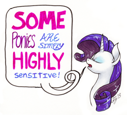 Size: 600x544 | Tagged: safe, artist:fallenzephyr, character:rarity, dialogue, female, solo, speech bubble, text