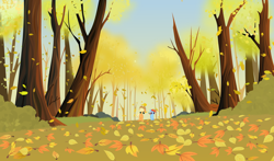 Size: 5116x3000 | Tagged: safe, artist:tgolyi, character:applejack, character:rainbow dash, running of the leaves