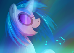 Size: 2800x2000 | Tagged: safe, artist:arastane-siryphia, character:dj pon-3, character:vinyl scratch, commission, female, profile, solo