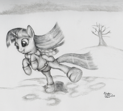 Size: 1600x1437 | Tagged: safe, artist:kuroitsubasatenshi, character:twilight sparkle, happy, winter outfit