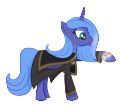Size: 4966x4500 | Tagged: safe, artist:shadowdark3, character:princess luna, absurd resolution, clothing, cosplay, female, lord of the rings, raised hoof, s1 luna, simple background, solo, transparent background, vector