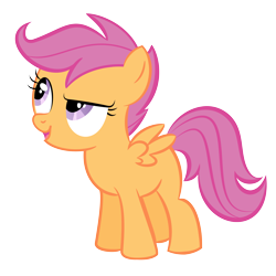Size: 7000x7000 | Tagged: safe, artist:shadowdark3, character:scootaloo, species:pegasus, species:pony, absurd resolution, female, filly, simple background, solo, transparent background, vector