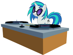 Size: 9222x6962 | Tagged: safe, artist:shadowdark3, character:dj pon-3, character:vinyl scratch, species:pony, species:unicorn, absurd resolution, cutie mark, female, horn, mare, simple background, smiling, solo, sunglasses, teeth, transparent background, vector