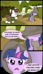 Size: 3755x6401 | Tagged: safe, artist:shadowdark3, character:pipsqueak, character:twilight sparkle, comic, fellowship is magic, frodo baggins, gandalf, gandalf the grey, lord of the rings