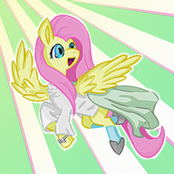 Size: 800x800 | Tagged: safe, artist:shadowdark3, character:fluttershy, female, galadriel, lord of the rings, solo