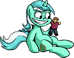 Size: 255x199 | Tagged: safe, artist:senselesssquirrel, character:lyra heartstrings, female, humie, irrational exuberance, puppet, simple background, solo, transparent background