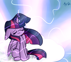 Size: 972x854 | Tagged: safe, artist:anggrc, character:twilight sparkle, character:twilight sparkle (alicorn), species:alicorn, species:pony, female, mare, solo