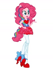 Size: 1171x1560 | Tagged: safe, artist:colorpalette-art, character:pinkie pie, equestria girls:rainbow rocks, g4, my little pony: equestria girls, my little pony:equestria girls, female, skates, solo