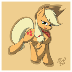 Size: 2300x2300 | Tagged: safe, artist:rb-d, character:applejack, female, simple background, solo