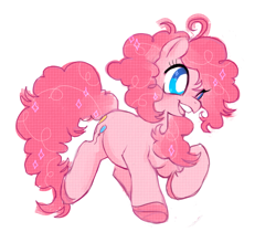 Size: 800x671 | Tagged: safe, artist:shacklefunk, character:pinkie pie, species:earth pony, species:pony, cute, female, filly, simple background, solo, white background, white pupils