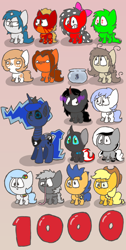 Size: 964x1920 | Tagged: safe, artist:switchy, character:applejack, character:flash sentry, character:king sombra, character:princess luna, oc, oc:aha mclovin, oc:google chrome, oc:heather sweet feathers, browser ponies, google chrome, lunabotic