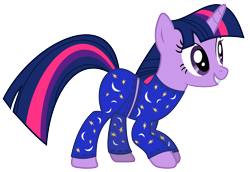 Size: 8000x5500 | Tagged: safe, artist:drfatalchunk, character:twilight sparkle, absurd resolution, clothing, pajamas, simple background, transparent background, vector