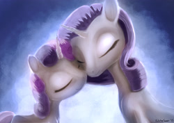 Size: 4093x2894 | Tagged: safe, artist:porkchopsammie, character:rarity, character:sweetie belle