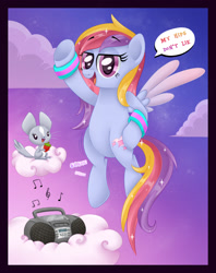 Size: 1349x1707 | Tagged: safe, artist:autumn-dreamscape, oc, oc only, oc:glittering cloud, cloud, cloudy, solo