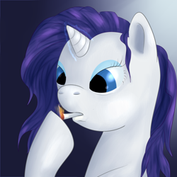 Size: 2000x2000 | Tagged: safe, artist:ponyway, character:rarity, cigarette, female, smoking, solo