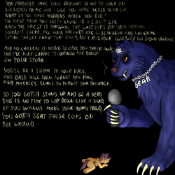 Size: 2000x2000 | Tagged: safe, artist:ponyway, character:scootaloo, black background, dialogue, microphone, rapping, simple background, ursa major