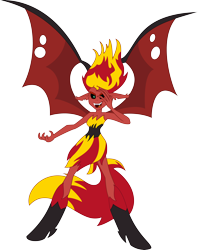 Size: 4172x5277 | Tagged: safe, artist:luckysmores, character:sunset satan, character:sunset shimmer, g4, my little pony:equestria girls, .ai available, absurd resolution, demon, female, simple background, solo, sunset satan, transparent background, vector