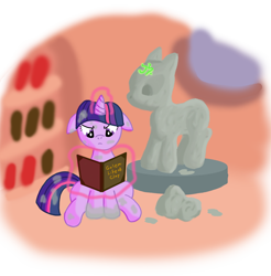 Size: 1100x1116 | Tagged: safe, artist:wolferahm, character:twilight sparkle, golem, this will end in tears