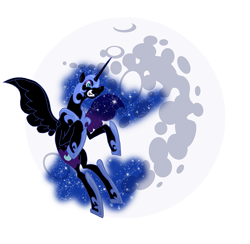 Size: 1091x1063 | Tagged: safe, artist:unoservix, character:nightmare moon, character:princess luna, female, solo