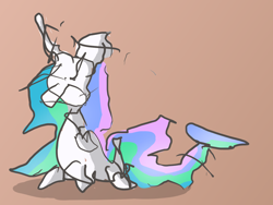 Size: 1280x961 | Tagged: safe, artist:switchy, character:princess celestia, 1000 hours in ms paint, abstract, female, ms paint, nightmare fuel, quality, solo, wat, what has science done