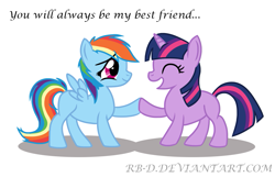 Size: 975x626 | Tagged: safe, artist:rb-d, character:rainbow dash, character:twilight sparkle, filly