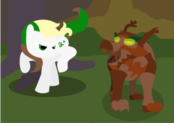 Size: 1024x724 | Tagged: safe, artist:poisonedpirate, oc, oc only, oc:treasurequest, species:earth pony, species:pony, cutie mark, hooves, lineless, male, stallion, timber wolf