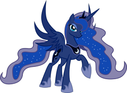 Size: 3910x2843 | Tagged: safe, artist:nemesis360, character:princess luna, female, looking at you, simple background, solo, transparent background