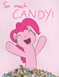 Size: 1024x1350 | Tagged: safe, artist:pexpy, character:pinkie pie, candy, candy cane, lollipop