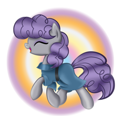 Size: 3529x3297 | Tagged: safe, artist:zoevulpez, character:maud pie, alternate hairstyle, cute, female, happy, happy maud, maudabetes, maudie pie, smiling, solo, trotting, when she smiles