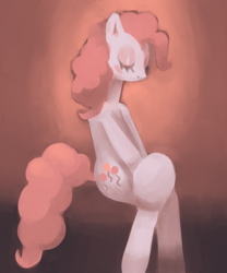 Size: 2500x3000 | Tagged: safe, artist:verrmont, character:pinkie pie, species:earth pony, species:pony, eyes closed, female, high res, sitting, solo