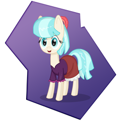 Size: 3500x3500 | Tagged: safe, artist:misterjuly, character:coco pommel, clothing, dress, female, solo