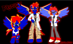 Size: 1024x625 | Tagged: safe, artist:arteses-canvas, oc, oc only, oc:prodigy skyfire, species:alicorn, species:anthro, species:pony, my little pony:equestria girls, alicorn oc, cutie mark, equestria girls-ified, eyewear, femboy, glasses, male, solo