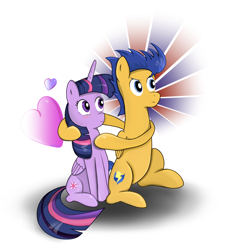 Size: 1360x1470 | Tagged: safe, artist:milanoss, character:flash sentry, character:twilight sparkle, character:twilight sparkle (alicorn), species:alicorn, species:pegasus, species:pony, ship:flashlight, couple, female, male, mare, shipping, simple background, straight, white background