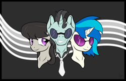 Size: 5950x3850 | Tagged: safe, artist:dragmodnotloc, character:dj pon-3, character:neon lights, character:octavia melody, character:rising star, character:vinyl scratch
