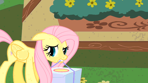 Size: 576x324 | Tagged: safe, artist:tengami, edit, edited screencap, screencap, character:fluttershy, character:pinkie pie, species:pegasus, species:pony, episode:party of one, g4, my little pony: friendship is magic, animated, disguise, female, floppy ears, frown, groucho mask, hay bale, hay guise, mare, mouth hold, open mouth, scared, shoryuken, super smash bros., super smash bros. 4, uppercut, wide eyes, youtube link