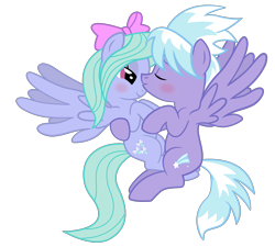 Size: 2000x1796 | Tagged: safe, artist:ispincharles, character:cloudchaser, character:flitter, ship:pegacest, cute, female, incest, lesbian, shipping