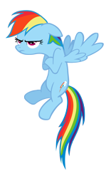Size: 1116x1791 | Tagged: safe, artist:techrainbow, character:rainbow dash, angry, simple background, transparent background, unamused, vector