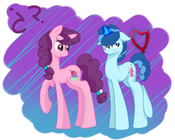 Size: 1000x800 | Tagged: safe, artist:patty-plmh, character:party favor, character:sugar belle, ship:partybelle, episode:the cutie map, g4, my little pony: friendship is magic, female, male, shipping, straight