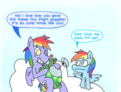 Size: 600x455 | Tagged: safe, artist:ryuspike, character:rainbow blaze, character:rainbow dash, character:tank, episode:tanks for the memories, g4, my little pony: friendship is magic