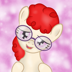 Size: 3000x3000 | Tagged: safe, artist:arcum42, character:twist, cute, dawwww, female, glasses, head tilt, high res, looking at you, open mouth, smiling, solo, vector