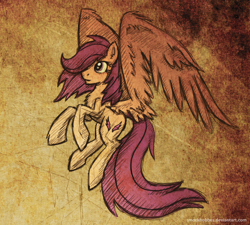 Size: 1404x1261 | Tagged: safe, artist:smockhobbes, character:scootaloo, species:pegasus, species:pony, female, solo