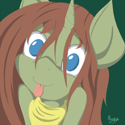 Size: 1024x1024 | Tagged: safe, artist:pexpy, oc, oc only, oc:lucidity, solo, tongue out