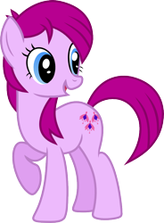 Size: 690x939 | Tagged: safe, artist:jaybugjimmies, character:fuchsia blush, species:earth pony, species:pony, background human, cutie mark, equestria girls ponified, ponified, simple background, solo, transparent background, vector