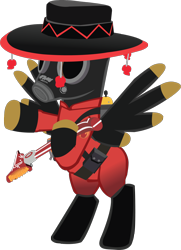 Size: 1100x1518 | Tagged: safe, artist:ah-darnit, species:pegasus, species:pony, clothing, hat, ponified, pyro, simple background, solo, team fortress 2, transparent background, vector