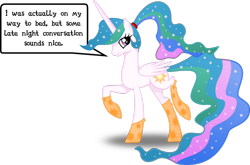 Size: 1280x845 | Tagged: safe, artist:voaxmasterspydre, character:princess celestia, species:pony, .svg available, alternate hairstyle, clothing, cute, cutelestia, female, mare, ponytail, simple background, socks, solo, transparent background, vector