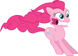 Size: 6076x4351 | Tagged: safe, artist:mehoep, character:pinkie pie, species:earth pony, species:pony, episode:the best night ever, g4, my little pony: friendship is magic, .svg available, absurd resolution, female, mare, simple background, solo, transparent background, vector, windswept mane