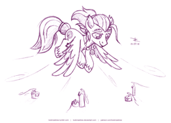Size: 2500x1800 | Tagged: safe, artist:lookmaidrew, oc, oc only, species:pegasus, species:pony, male, sketch, stallion, wings