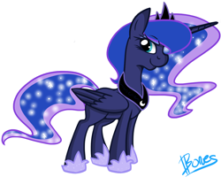 Size: 1280x1024 | Tagged: safe, artist:nothin-but-my-bones, character:princess luna, lunadoodle, female, simple background, solo